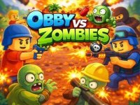 Obby vs Zombies: Maze Defense Game
