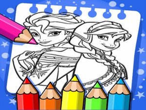 Frozen Coloring Book Game